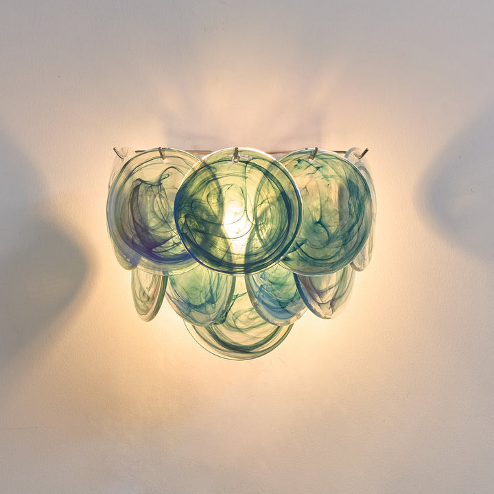 Lunaria Disc Glass Wall Lamp
