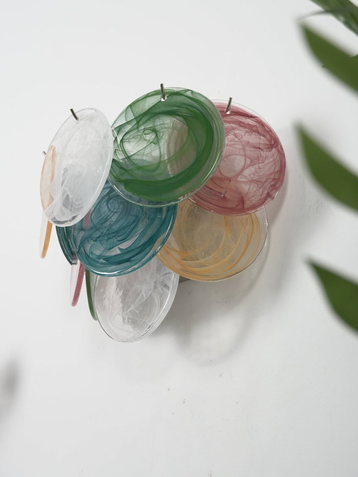 Lunaria Disc Glass Wall Lamp