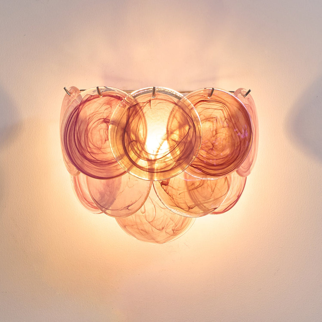 Lunaria Disc Glass Wall Lamp