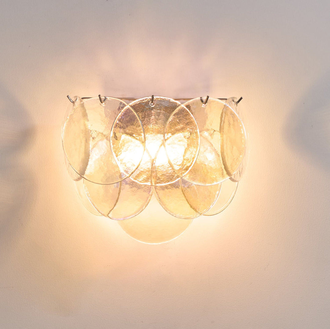 Lunaria Disc Glass Wall Lamp