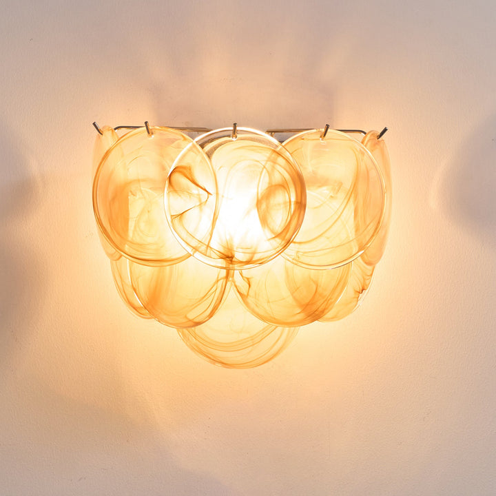 Lunaria Disc Glass Wall Lamp