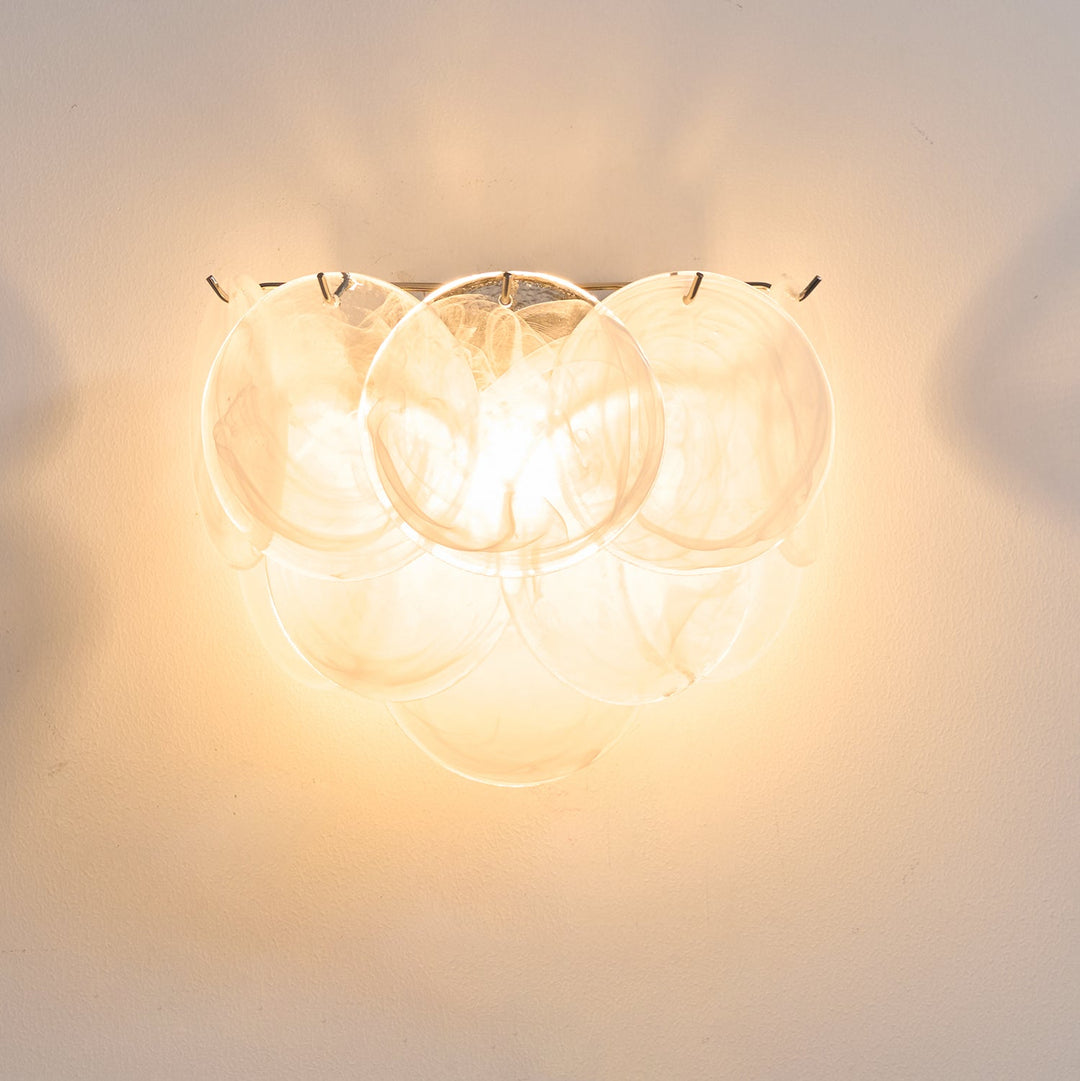 Lunaria Disc Glass Wall Lamp