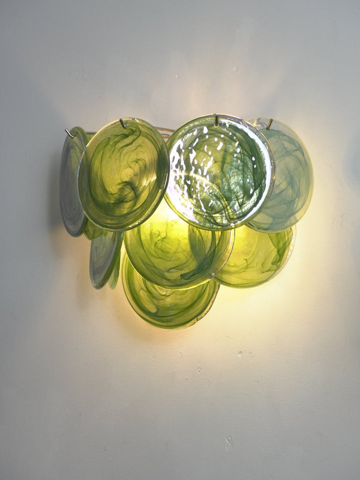 Lunaria Disc Glass Wall Lamp