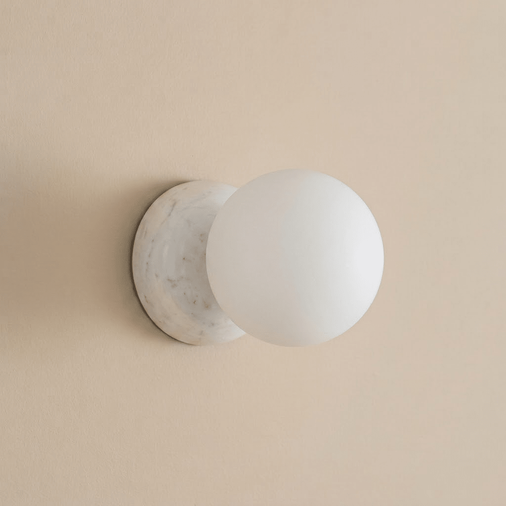 Marble Globe Wall Sconce