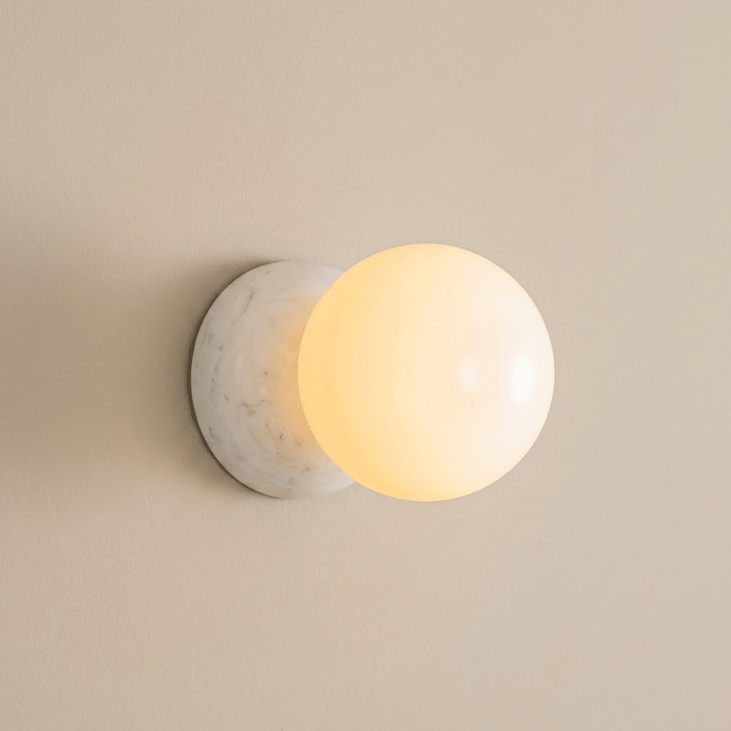 Marble Globe Wall Sconce