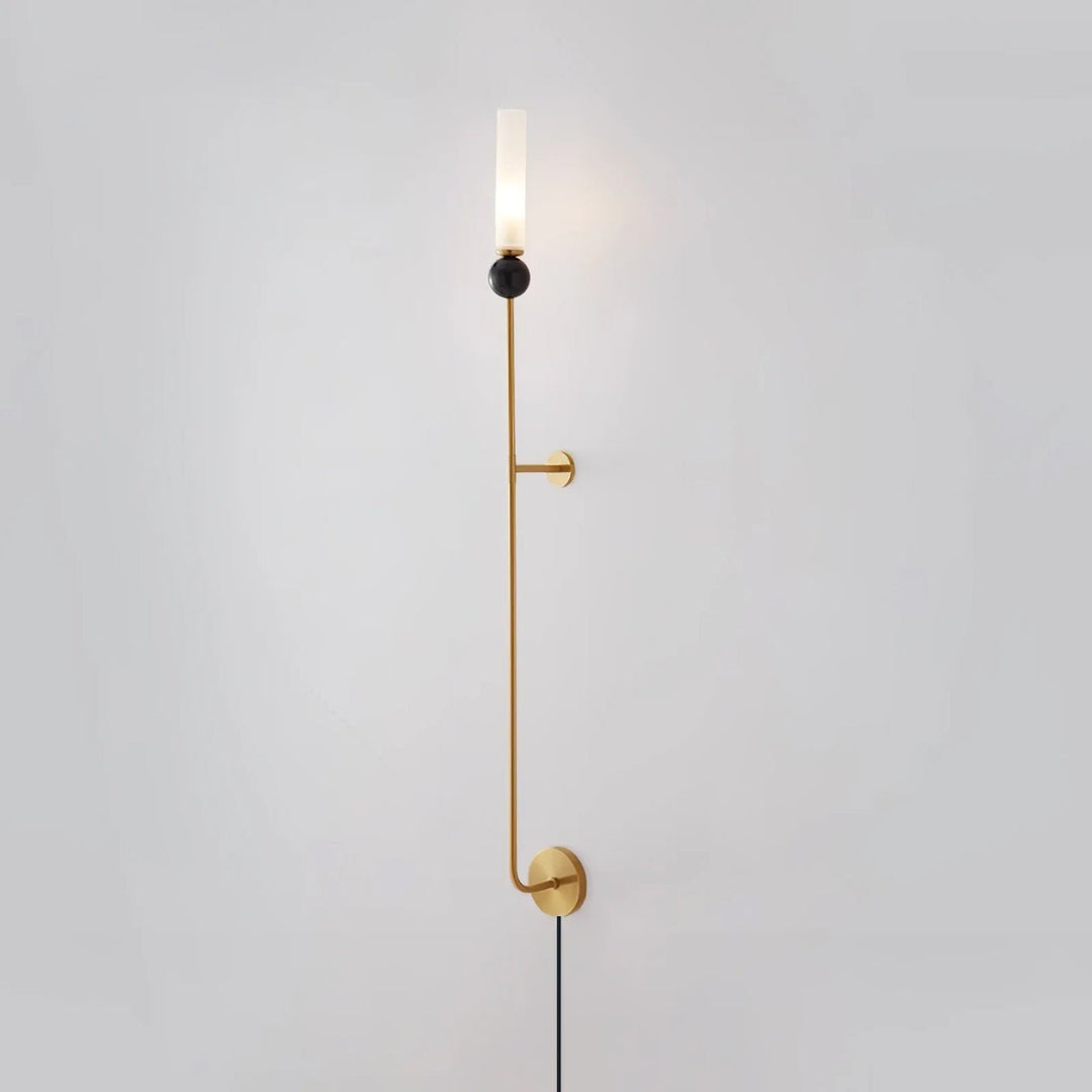 Marble Vertical Plug-in Wall Lamp