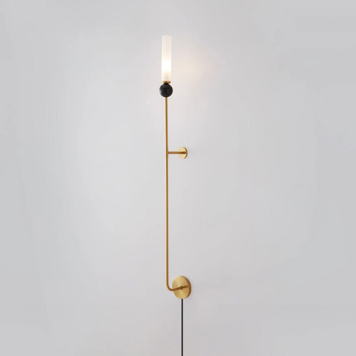 Marble Vertical Plug-in Wall Lamp