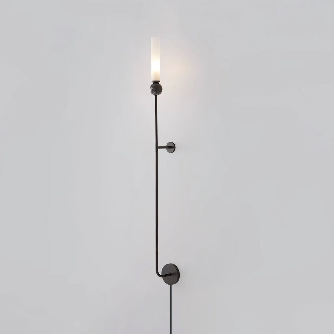 Marble Vertical Plug-in Wall Lamp