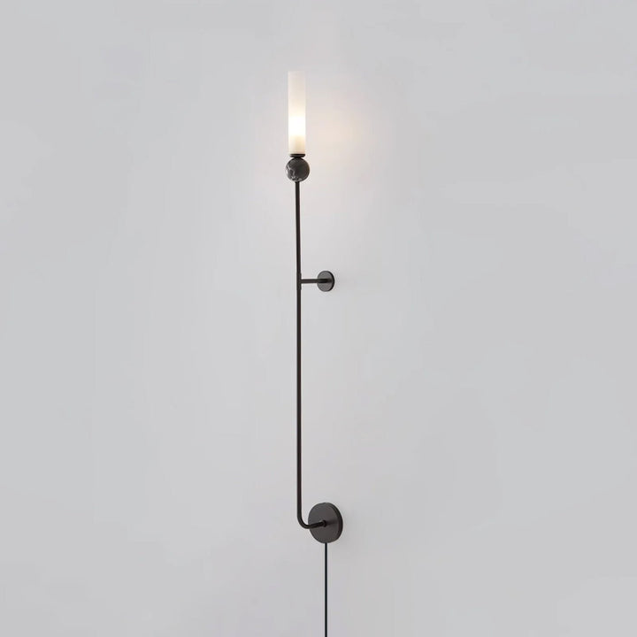 Marble Vertical Plug-in Wall Lamp
