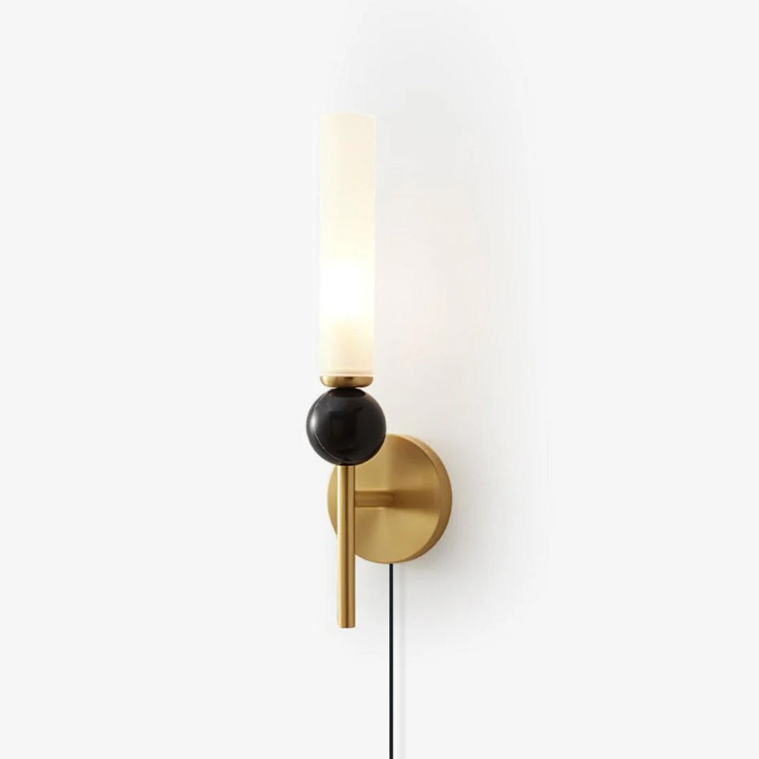 Marble Vertical Plug-in Wall Lamp