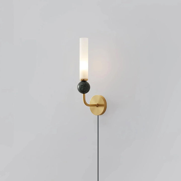 Marble Vertical Plug-in Wall Lamp