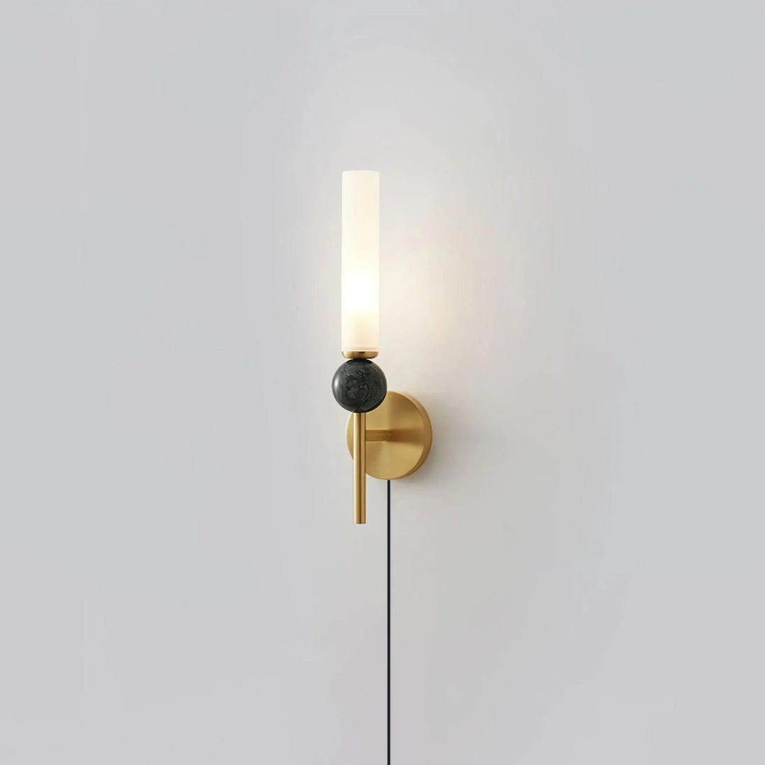 Marble Vertical Plug-in Wall Lamp