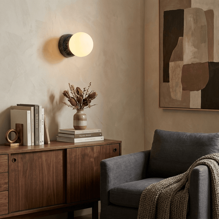 Marble Globe Wall Sconce