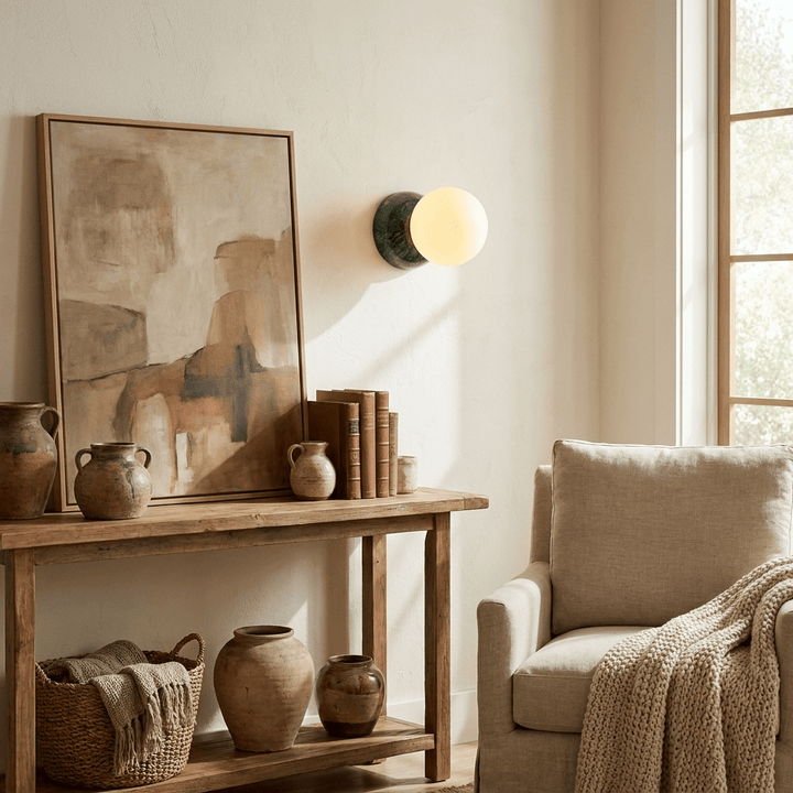 Marble Globe Wall Sconce