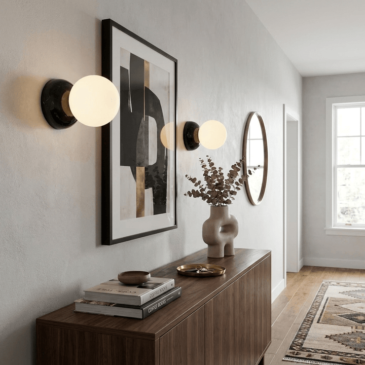 Marble Globe Wall Sconce