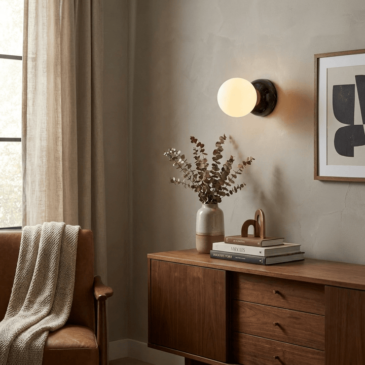 Marble Globe Wall Sconce