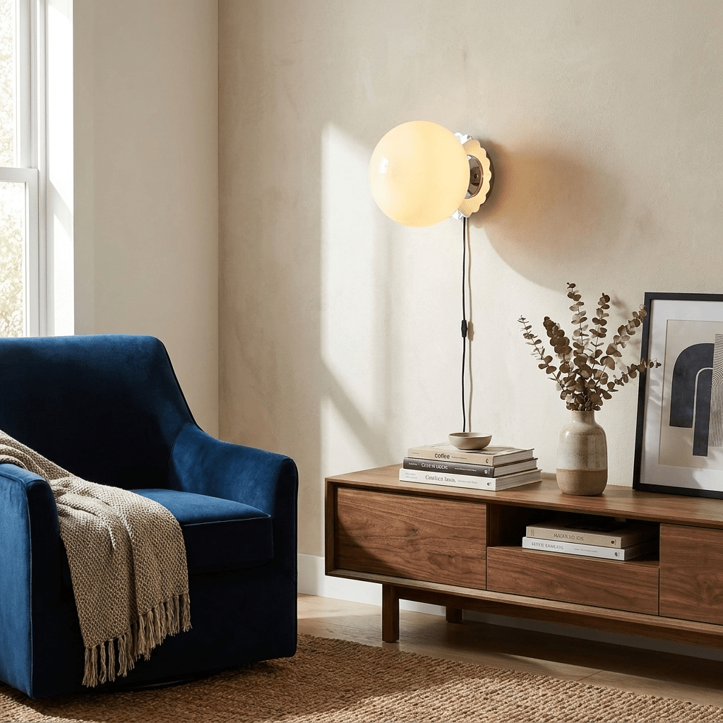 Marshmallow Plug-in Sconces