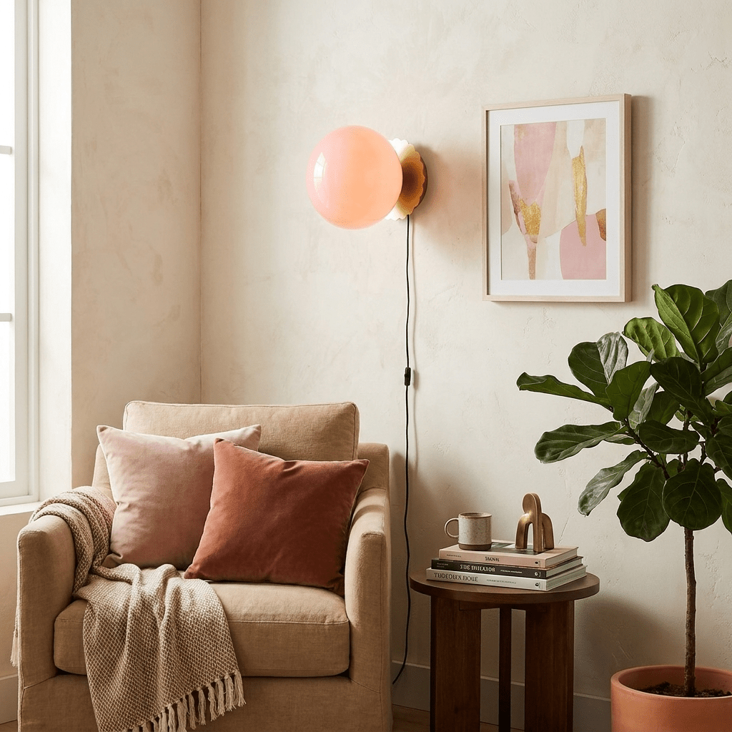Marshmallow Plug-in Sconces