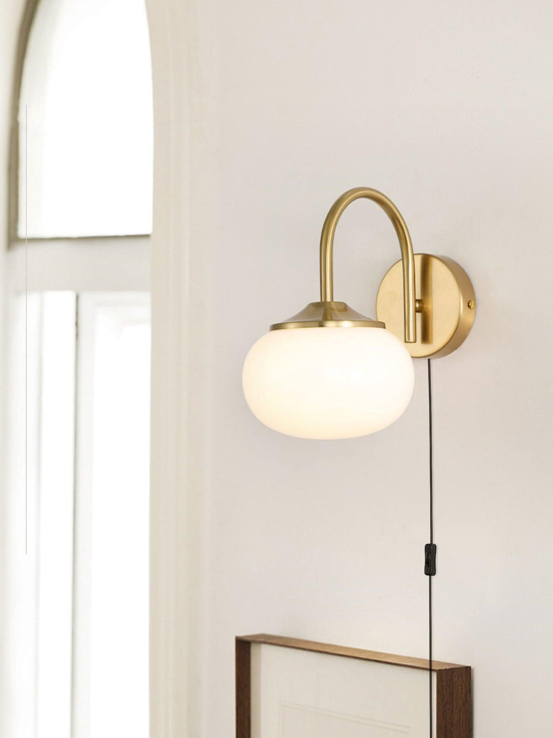Marshmallow Plug-in Sconce
