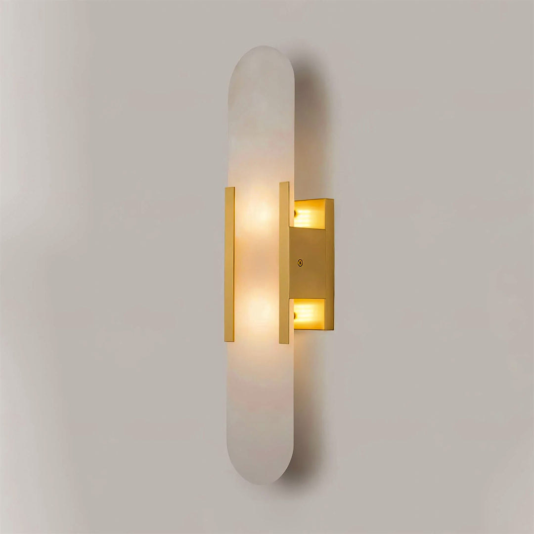 Oblong Alabaster Wall Sconce