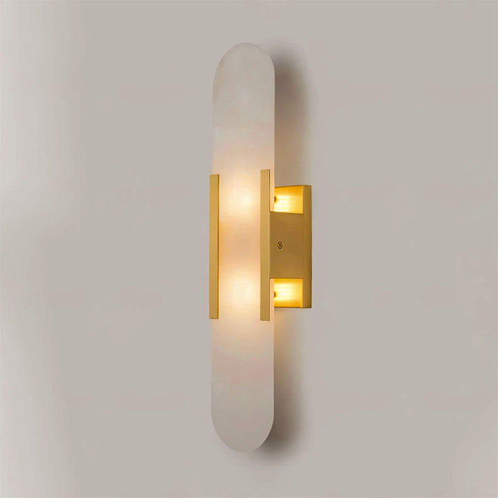 Oblong Alabaster Wall Sconce