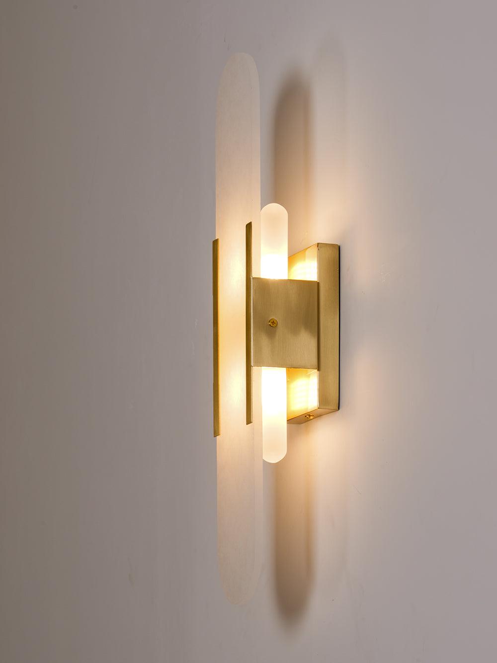 Oblong Alabaster Wall Sconce