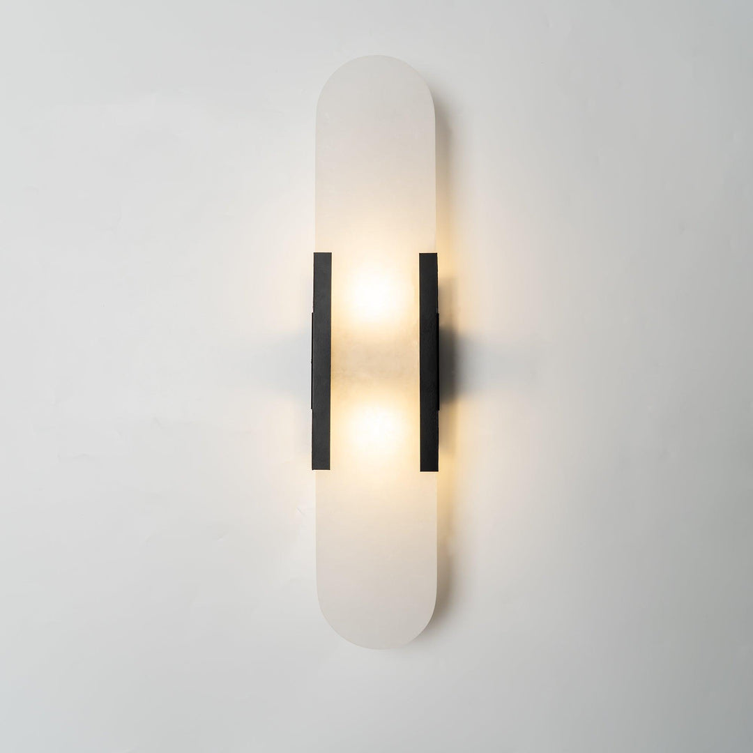 Oblong Alabaster Wall Sconce