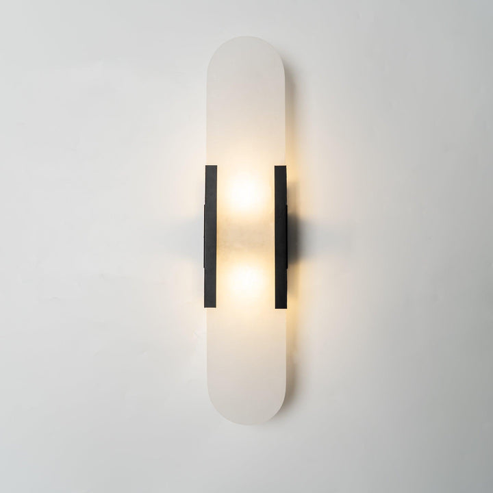 Oblong Alabaster Wall Sconce