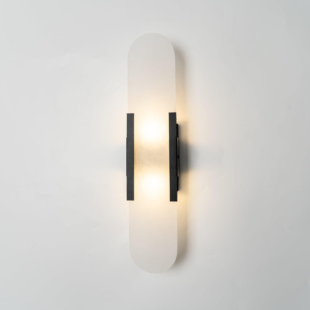 Oblong Alabaster Wall Sconce