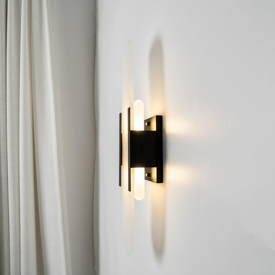 Oblong Alabaster Wall Sconce