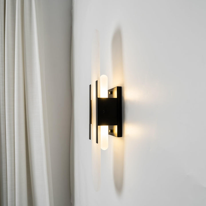 Oblong Alabaster Wall Sconce