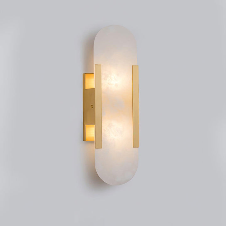 Oblong Alabaster Wall Sconce