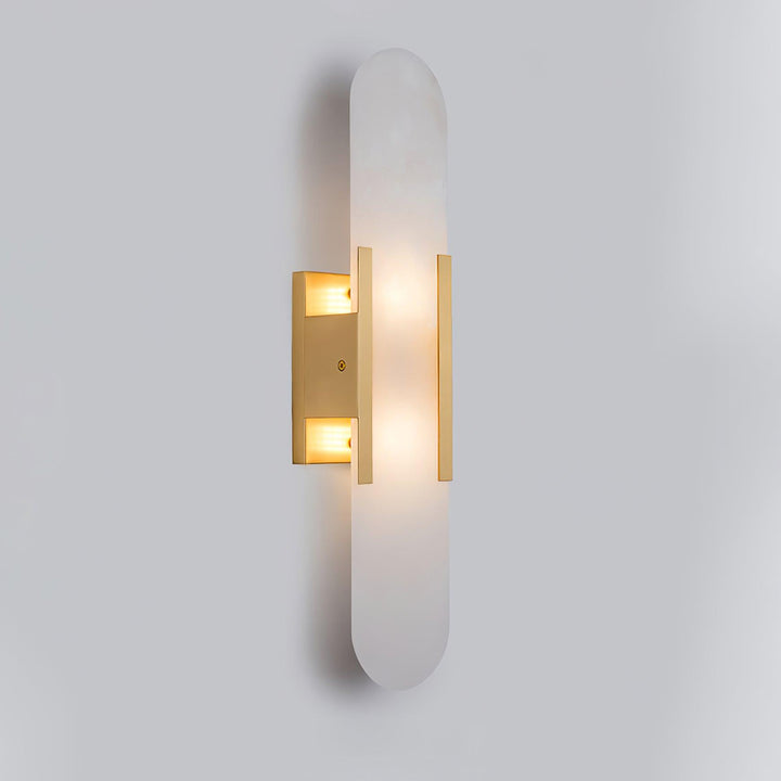 Oblong Alabaster Wall Sconce