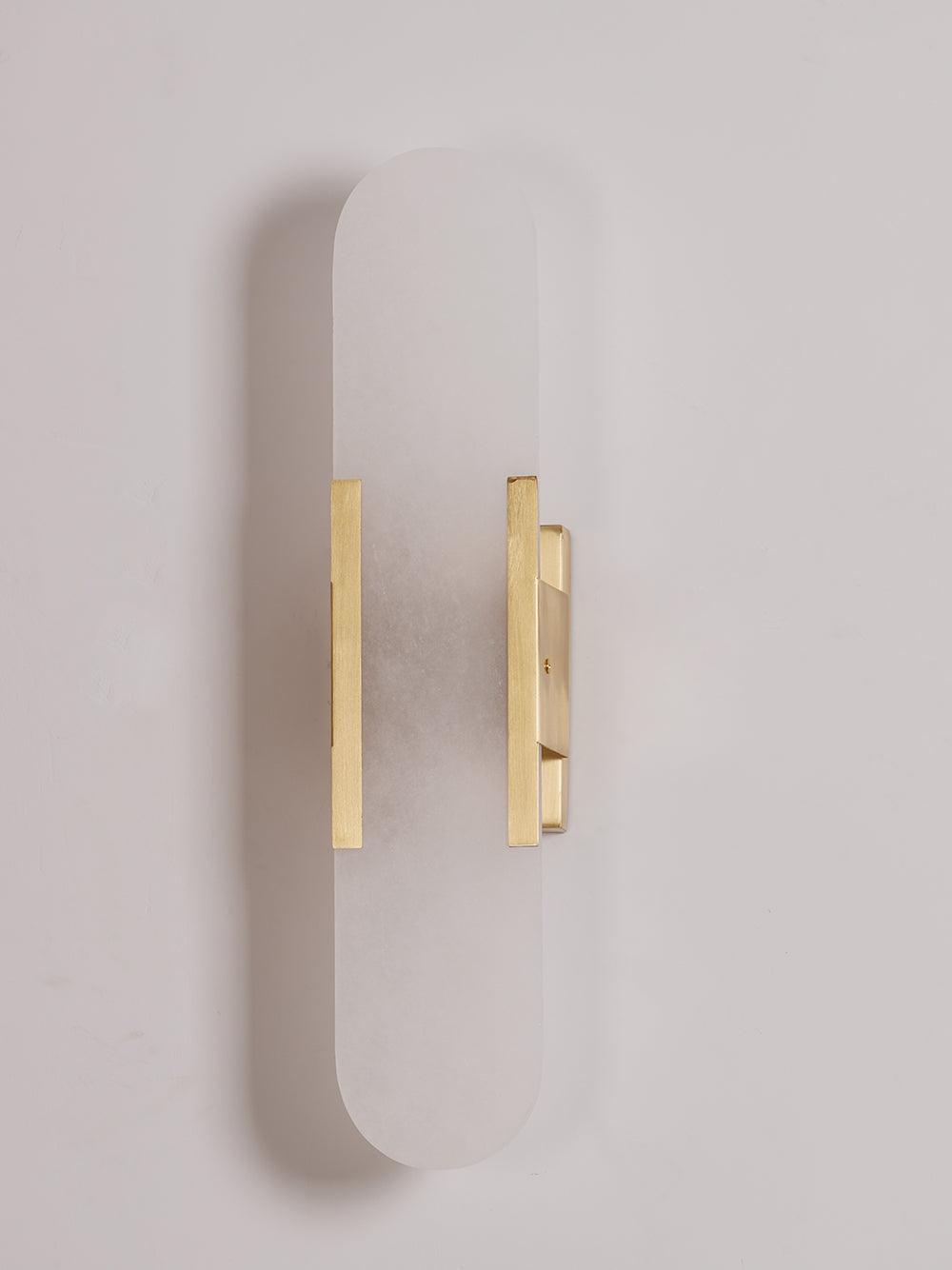 Oblong Alabaster Wall Sconce