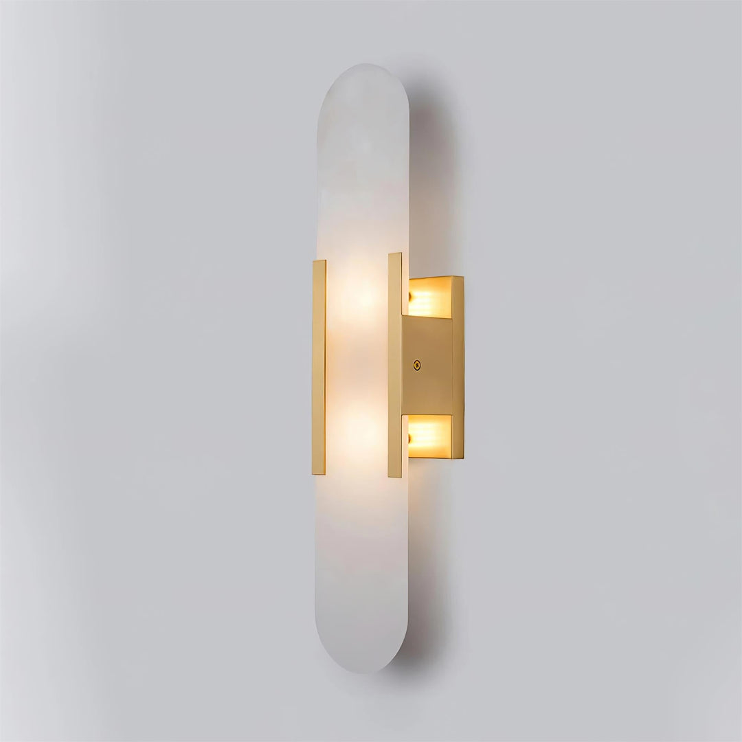 Oblong Alabaster Wall Sconce