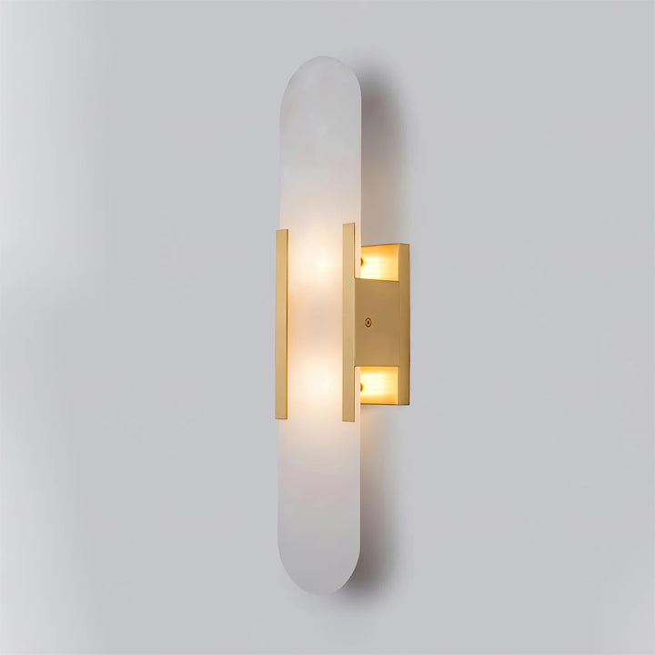 Oblong Alabaster Wall Sconce