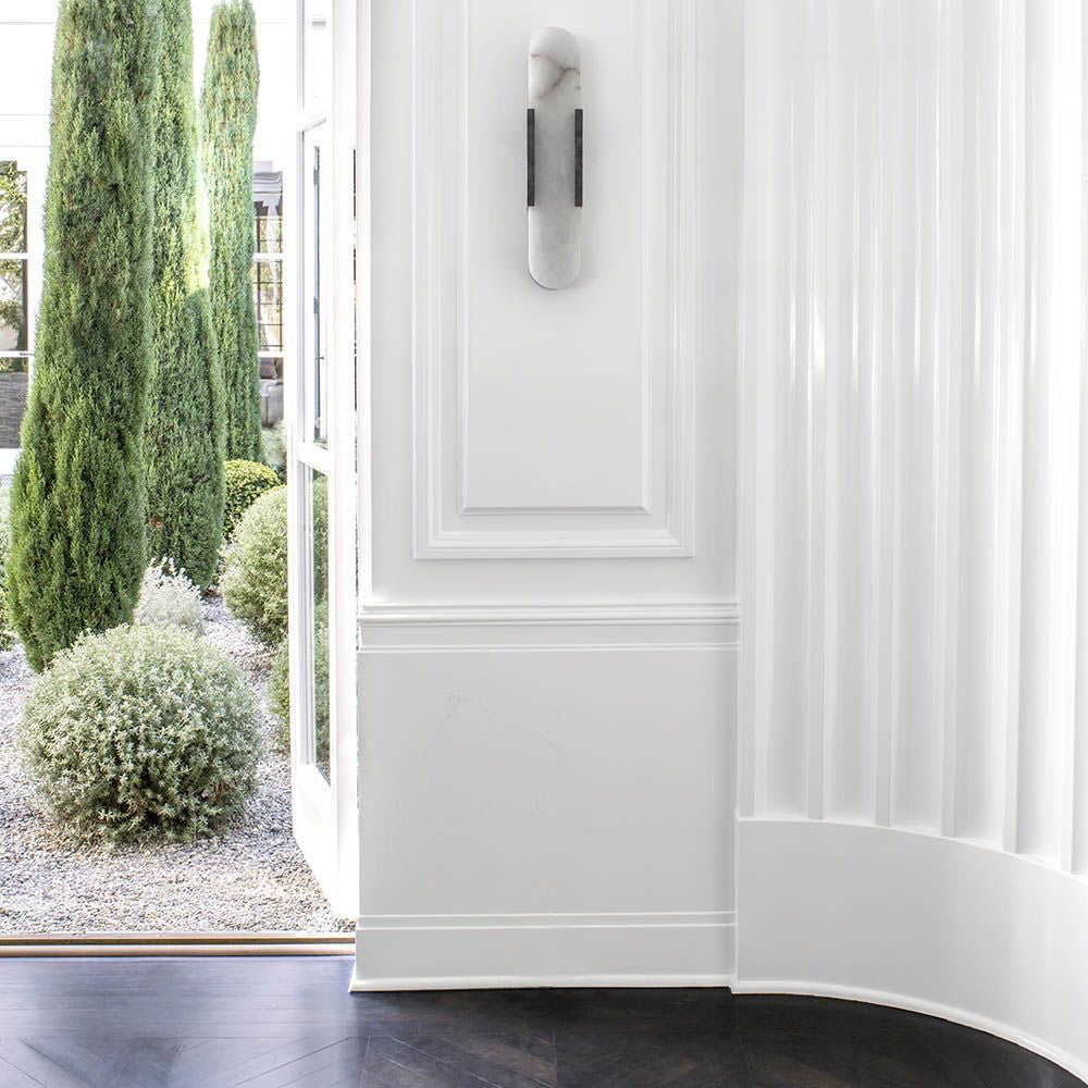 Oblong Alabaster Wall Sconce