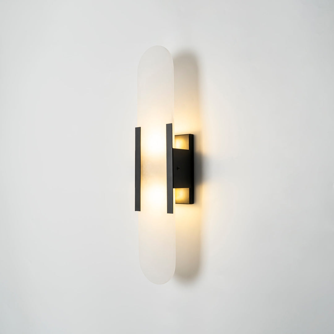 Oblong Alabaster Wall Sconce