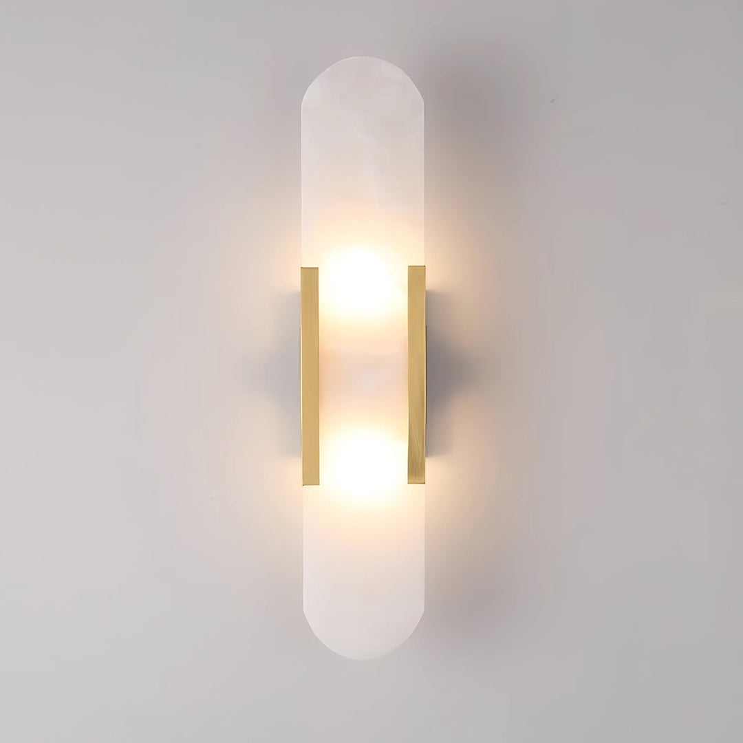 Oblong Alabaster Wall Sconce