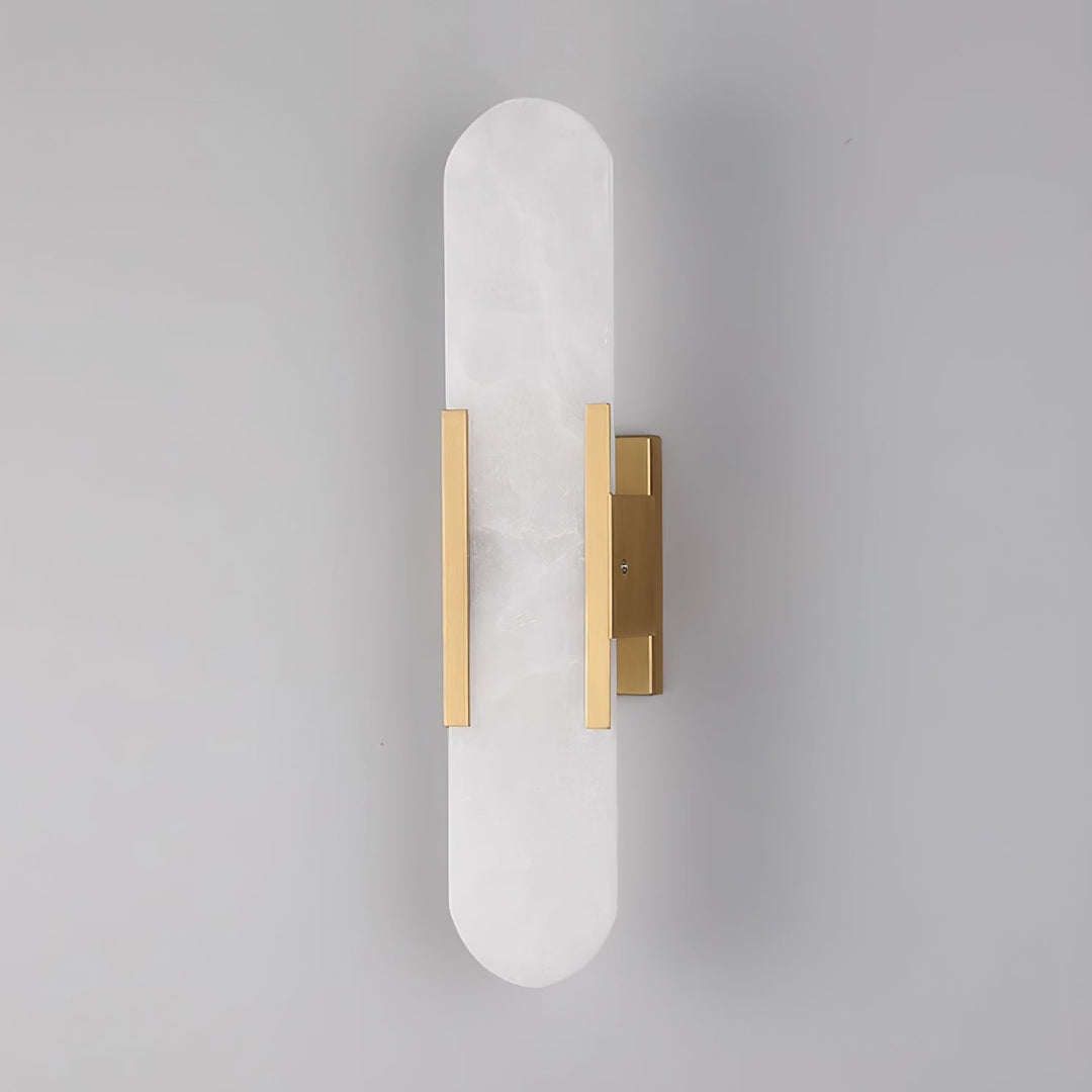 Oblong Alabaster Wall Sconce