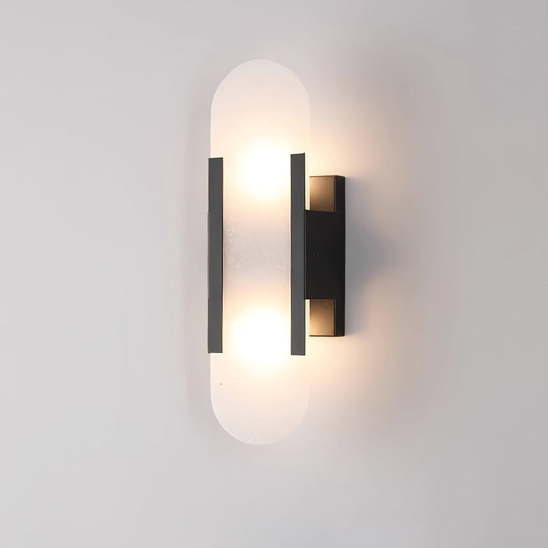 Oblong Alabaster Wall Sconce