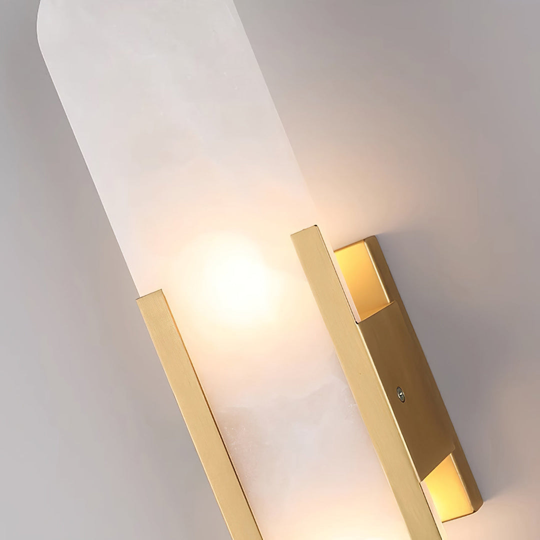 Oblong Alabaster Wall Sconce