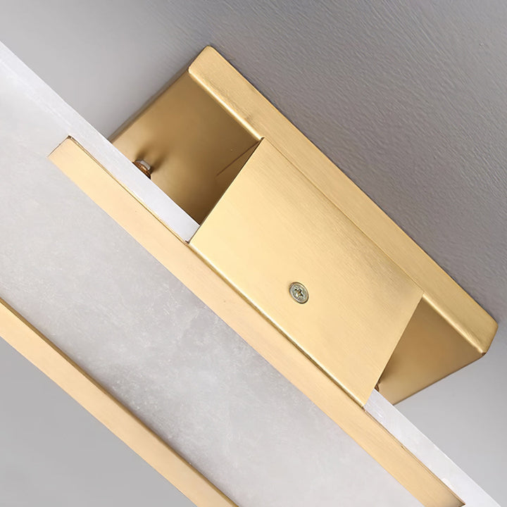 Oblong Alabaster Wall Sconce