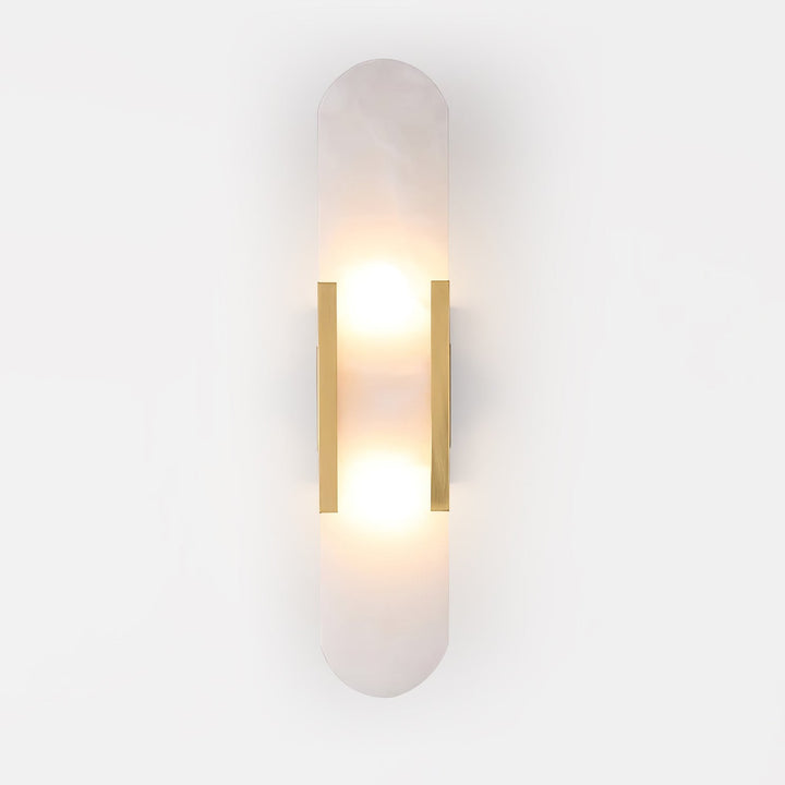Oblong Alabaster Wall Sconce