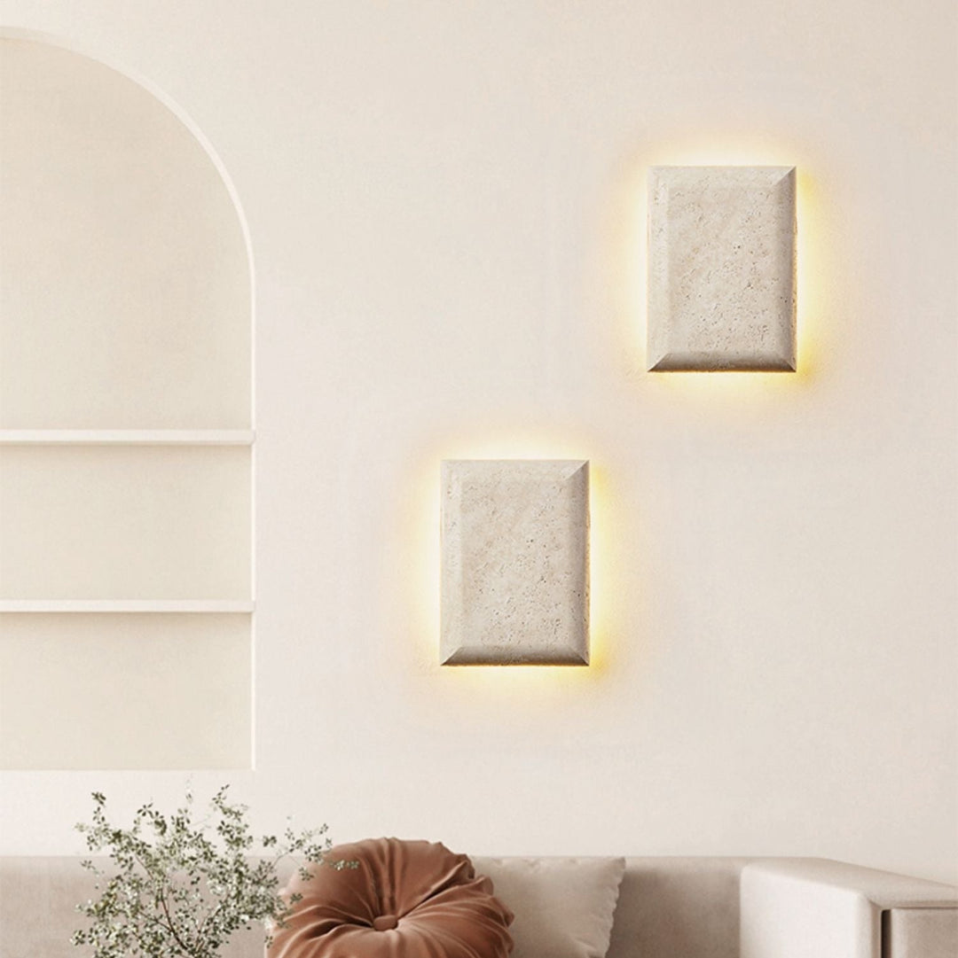 Mesa Glow Travertine Sconce