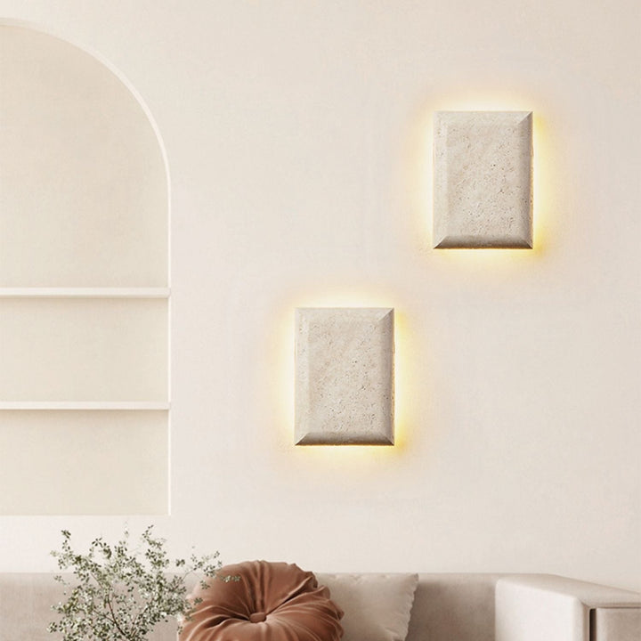 Mesa Glow Travertine Sconce
