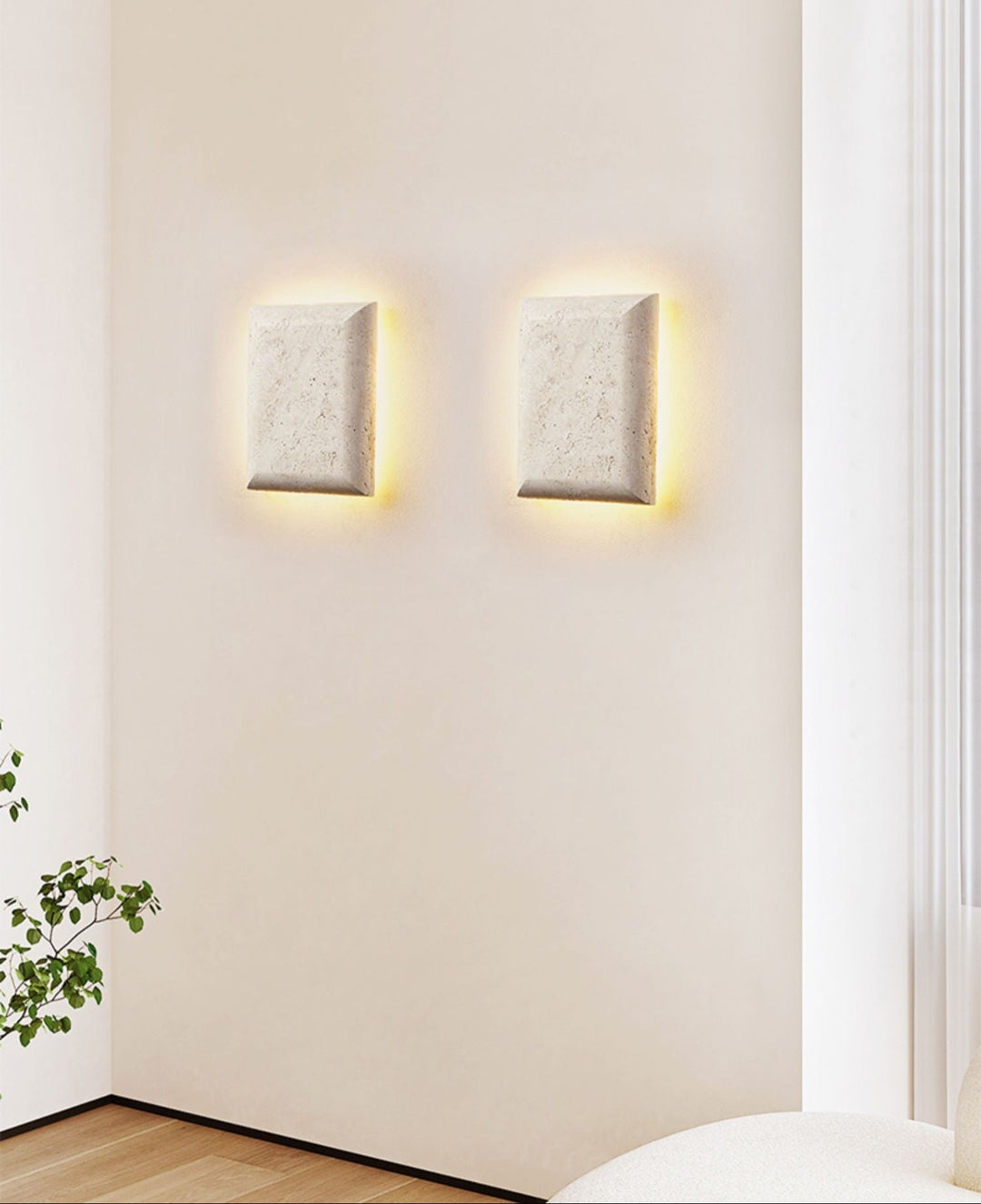 Mesa Glow Travertine Sconce