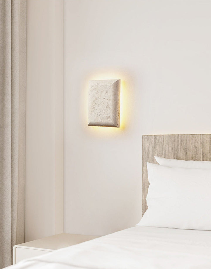 Mesa Glow Travertine Sconce