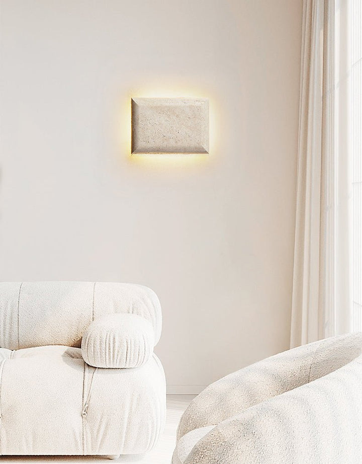 Mesa Glow Travertine Sconce