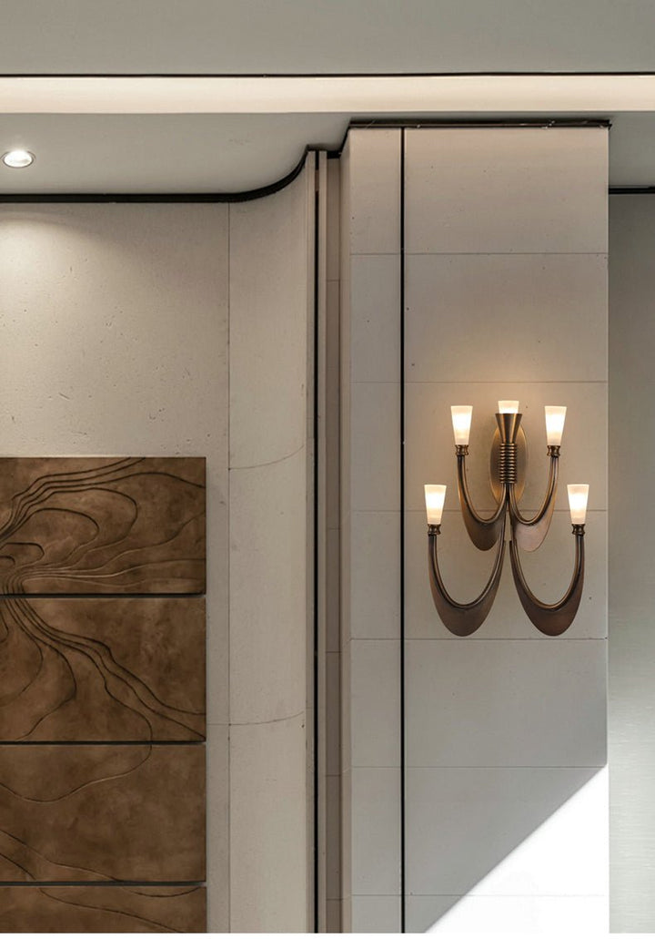 Metropolis Grand Alabaster Sconce